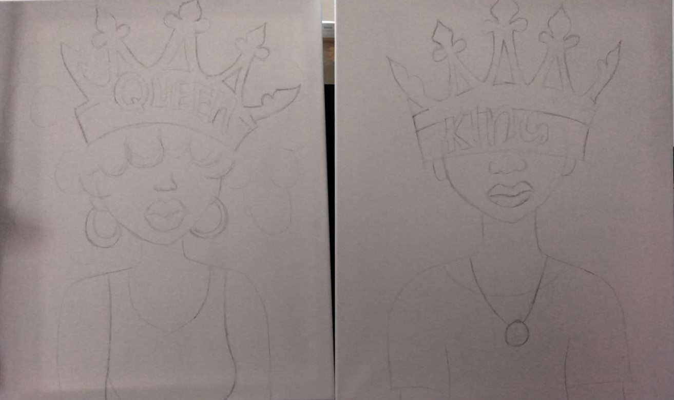 Couples Paint & Vibe: Queen and King